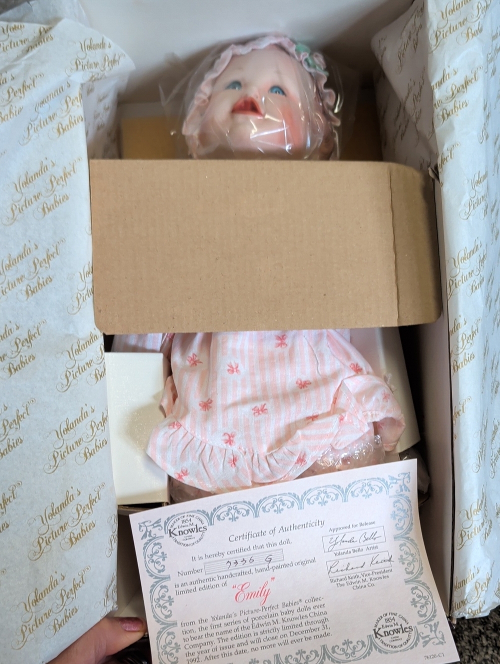 Edwin M Knowles Emily Original Edition Yolanda's Picture Perfect Baby Collection